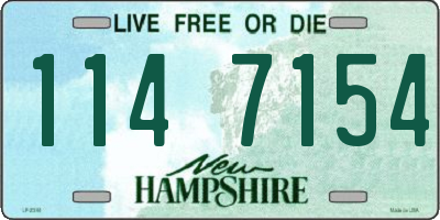 NH license plate 1147154