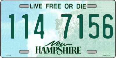 NH license plate 1147156