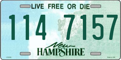 NH license plate 1147157