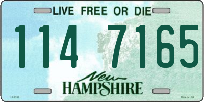 NH license plate 1147165