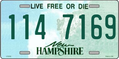 NH license plate 1147169