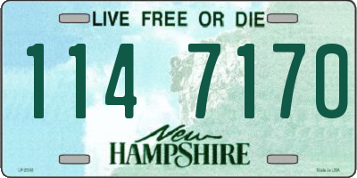 NH license plate 1147170