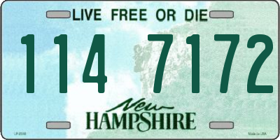 NH license plate 1147172