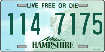 NH license plate 1147175