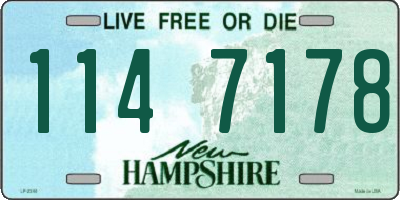 NH license plate 1147178