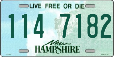 NH license plate 1147182