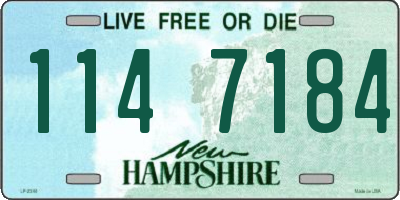 NH license plate 1147184