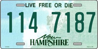 NH license plate 1147187