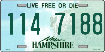 NH license plate 1147188