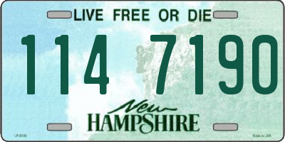 NH license plate 1147190