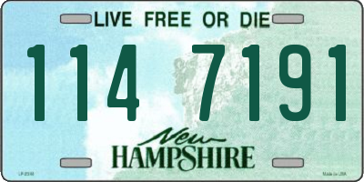 NH license plate 1147191