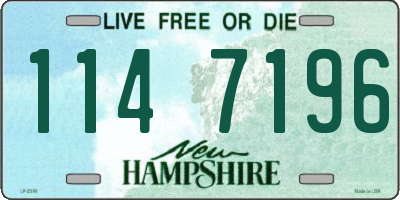 NH license plate 1147196