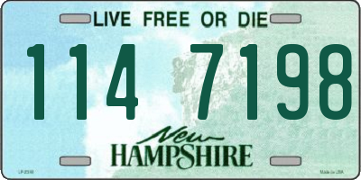 NH license plate 1147198
