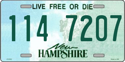 NH license plate 1147207
