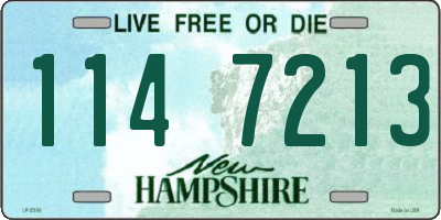 NH license plate 1147213
