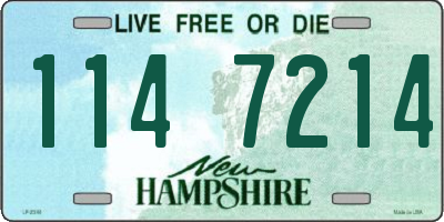 NH license plate 1147214