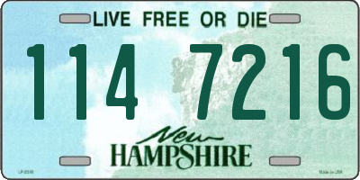 NH license plate 1147216