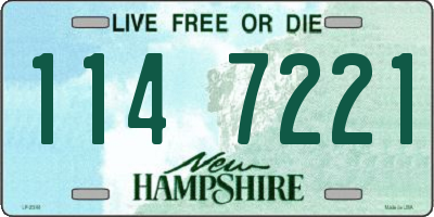NH license plate 1147221