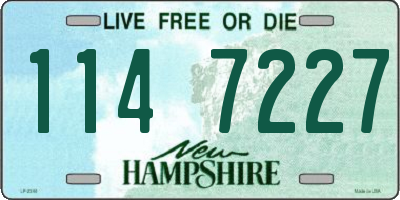 NH license plate 1147227