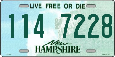 NH license plate 1147228