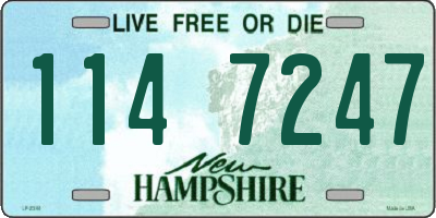 NH license plate 1147247
