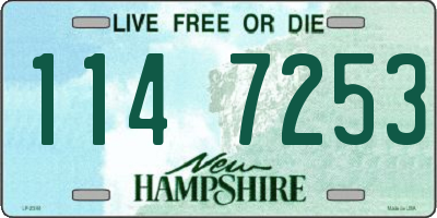 NH license plate 1147253