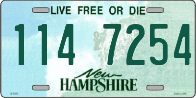 NH license plate 1147254