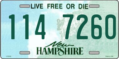NH license plate 1147260