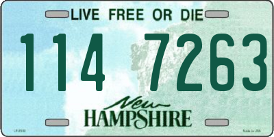 NH license plate 1147263