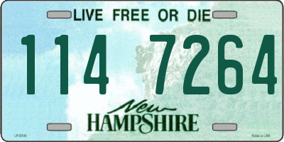 NH license plate 1147264