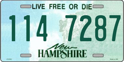 NH license plate 1147287