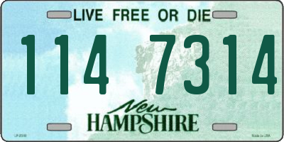 NH license plate 1147314
