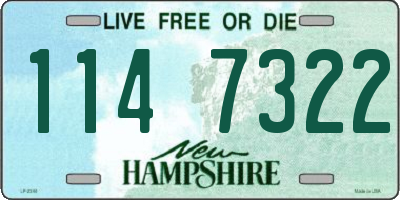 NH license plate 1147322