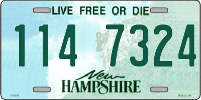 NH license plate 1147324