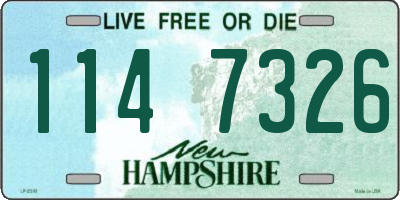 NH license plate 1147326