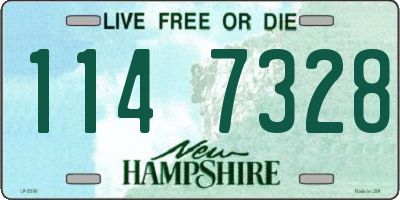 NH license plate 1147328
