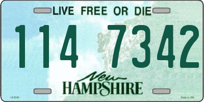 NH license plate 1147342
