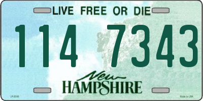 NH license plate 1147343
