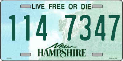 NH license plate 1147347