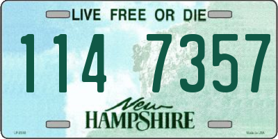 NH license plate 1147357