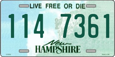 NH license plate 1147361