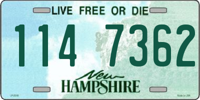 NH license plate 1147362