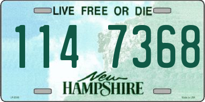 NH license plate 1147368