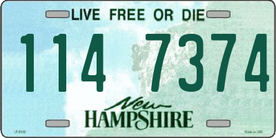 NH license plate 1147374