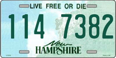 NH license plate 1147382