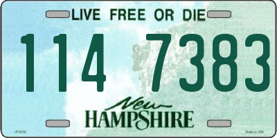NH license plate 1147383