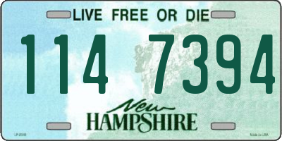 NH license plate 1147394
