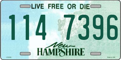 NH license plate 1147396