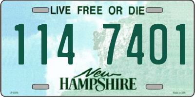 NH license plate 1147401