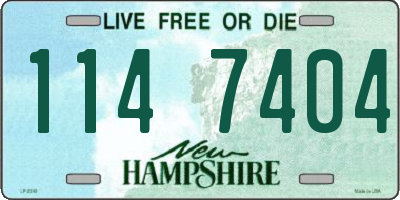 NH license plate 1147404